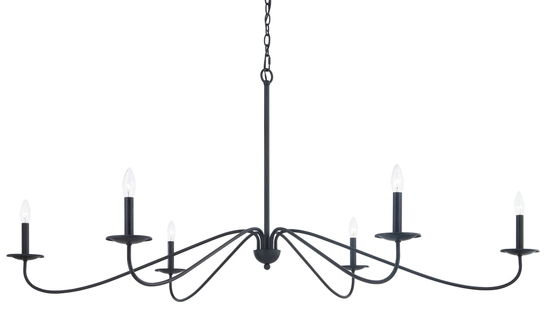 -HUNTER CHANDELIER-BLACK