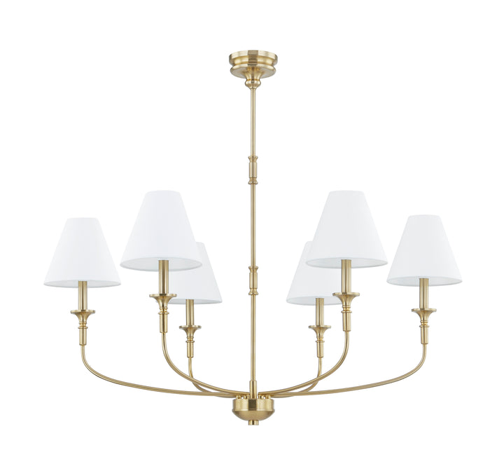 BARTON CHANDELIER-ANTIQUE BRASS