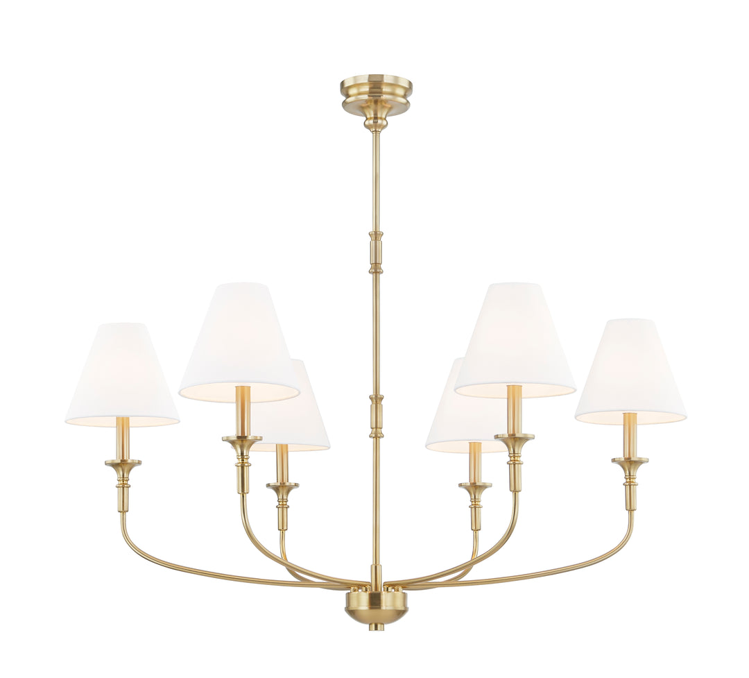 BARTON CHANDELIER-ANTIQUE BRASS