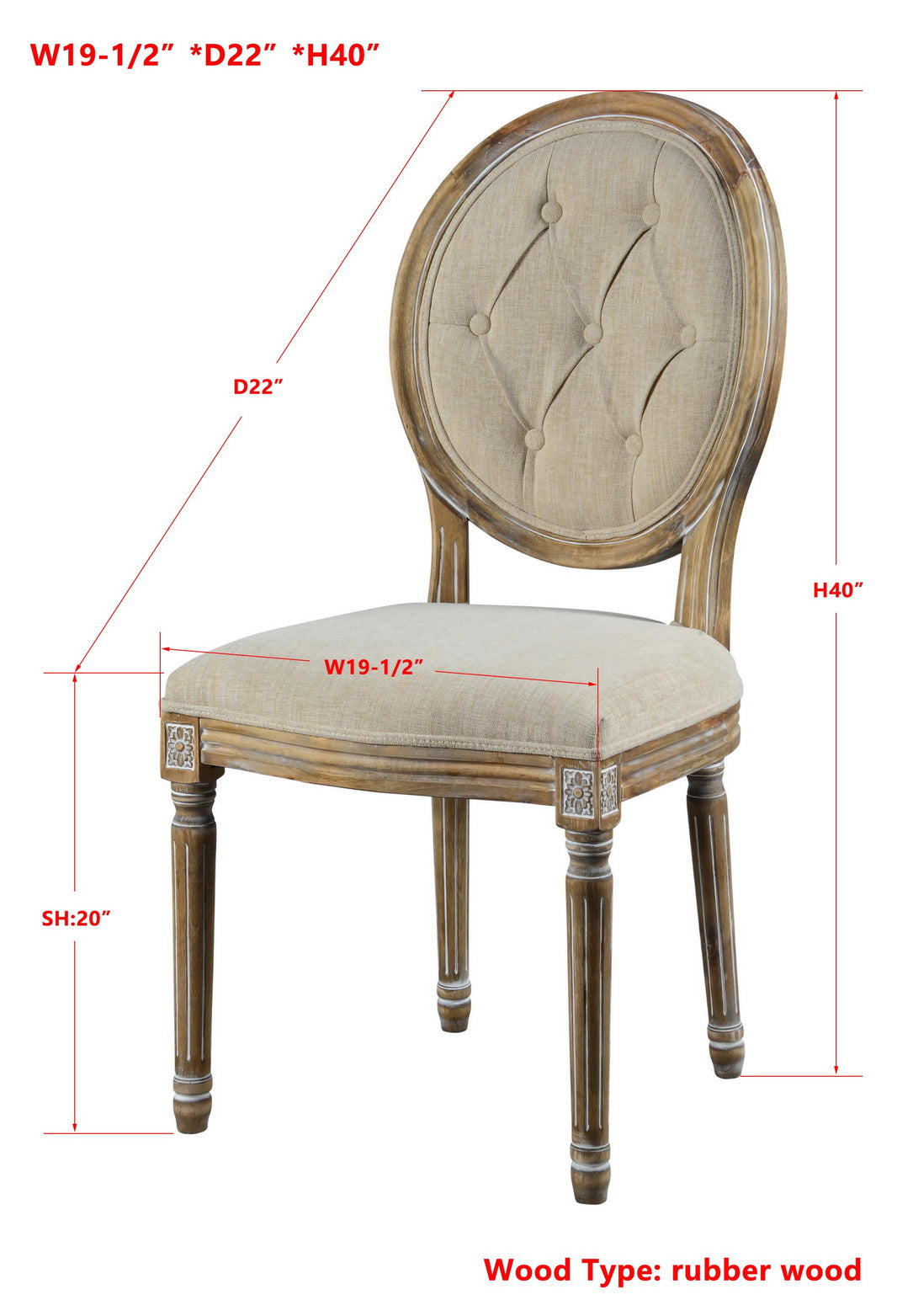 -Meg Tufted Side Chair