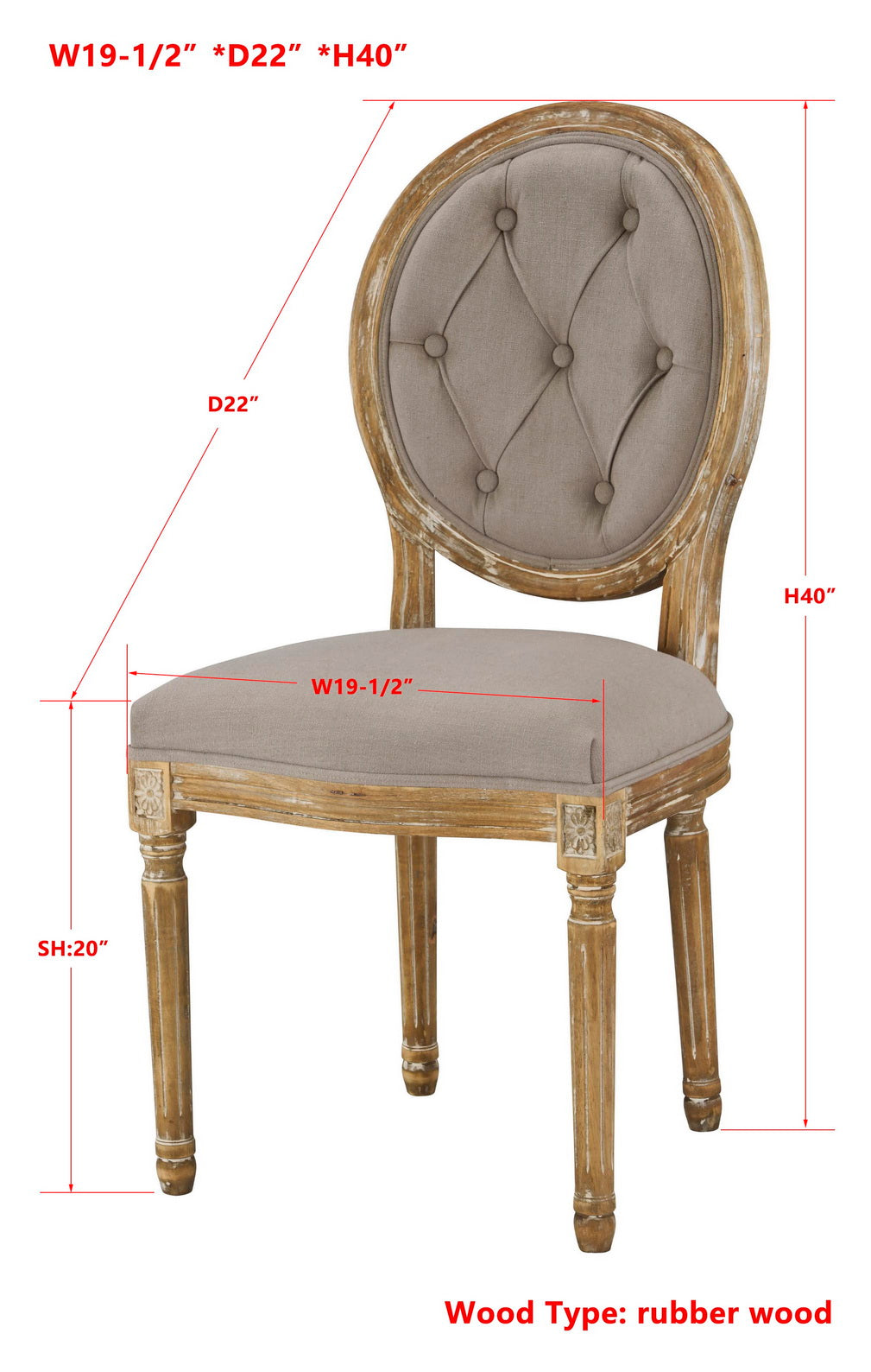 -Meg Tufted Side Chair