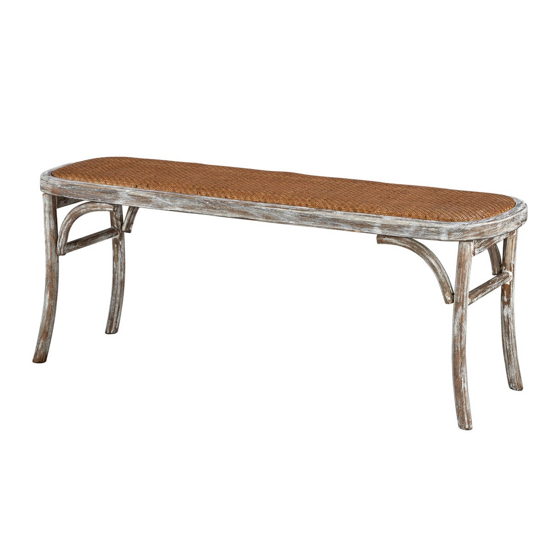 Evelyn Bench (Washed White)