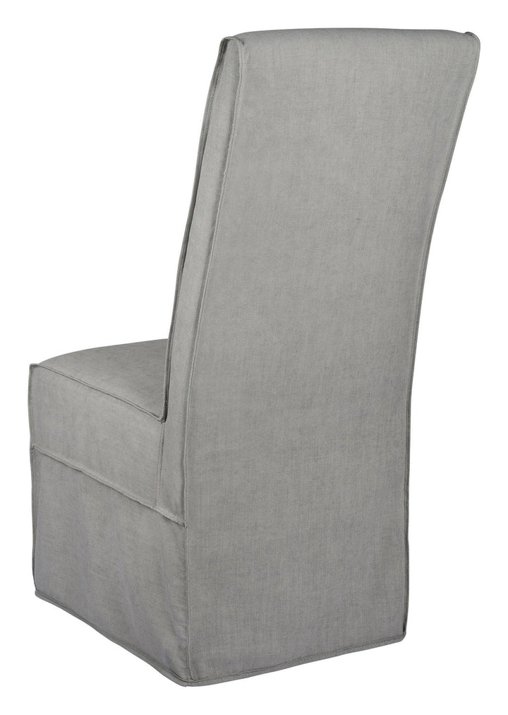 Long Parson Slip Cover-Washable + Reversible Gray