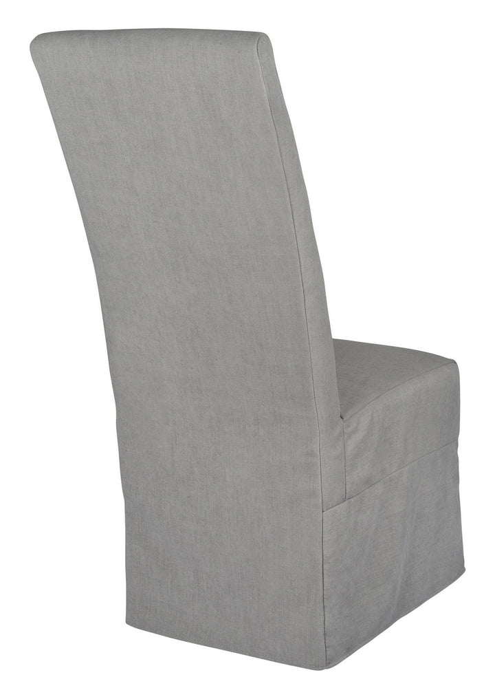 Long Parson Slip Cover-Washable + Reversible Gray