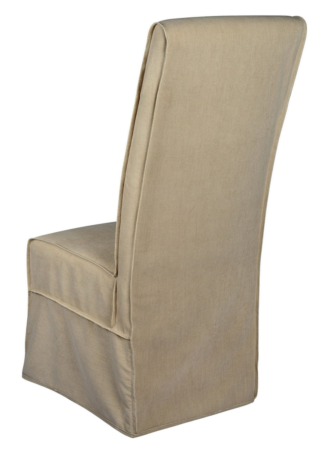 Long Parson Slip Cover-Washable + Reversible Oatmeal