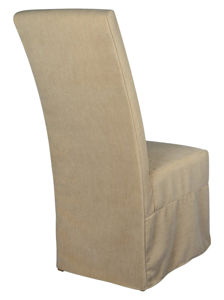 Long Parson Slip Cover-Washable + Reversible Oatmeal