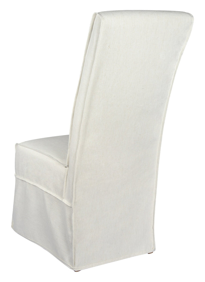 Long Parson Slip Cover-Washable + Reversible White