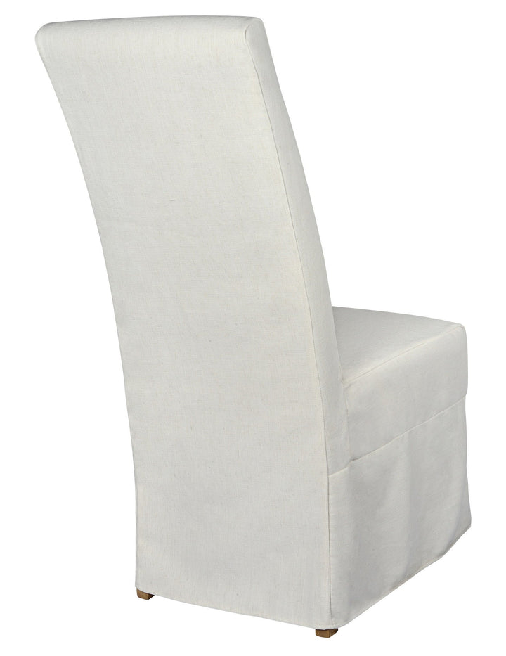 Long Parson Slip Cover-Washable + Reversible White