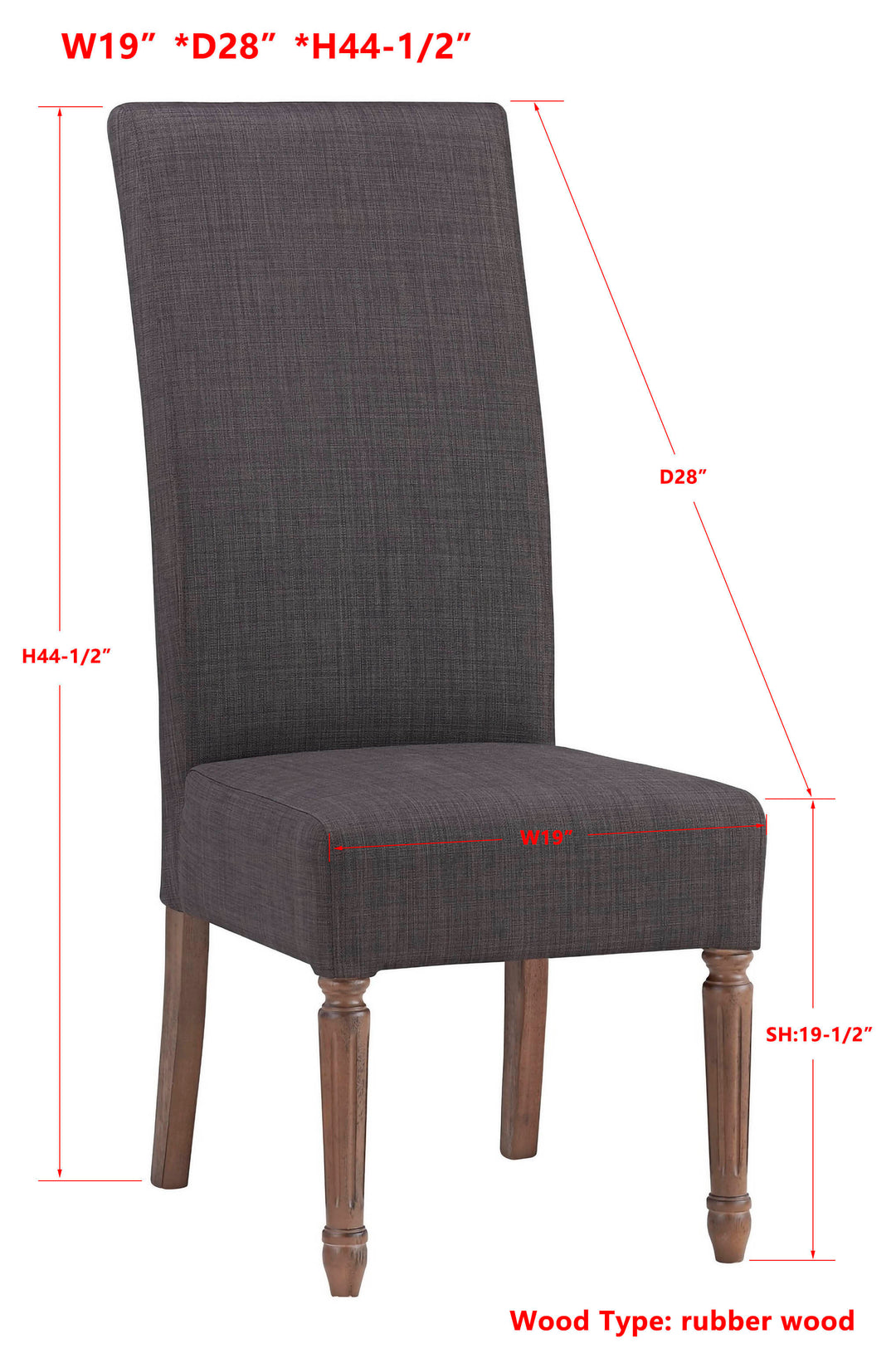 -Assembled Classic Parsons Chair II