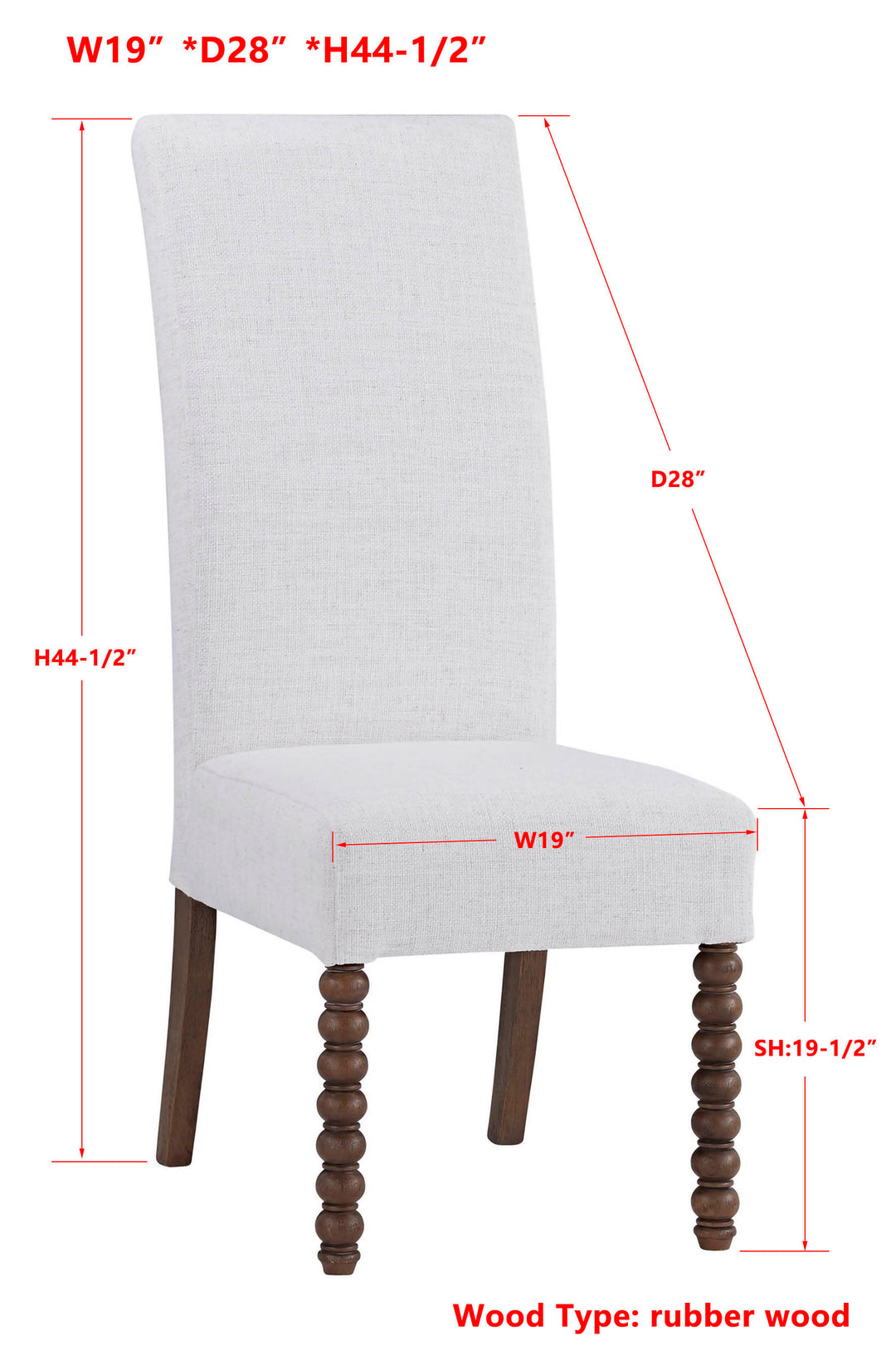 -Assembled Classic Parsons Chair III