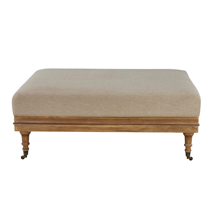 -Beckett Ottoman (French Linen)