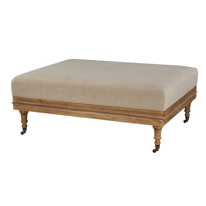 -Beckett Ottoman (French Linen)