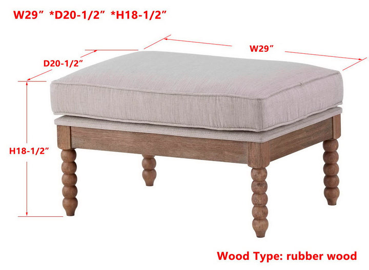 -Willow Ottoman