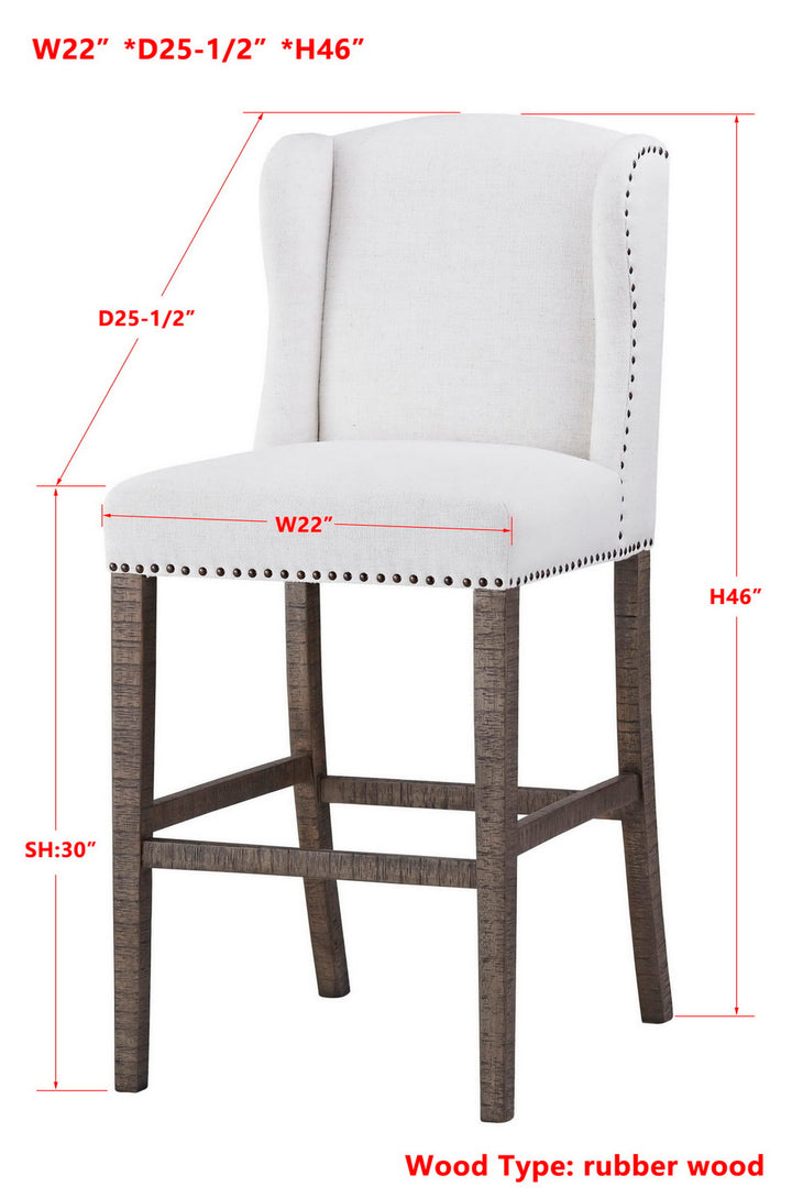 -Savannah Bar Stool 30"