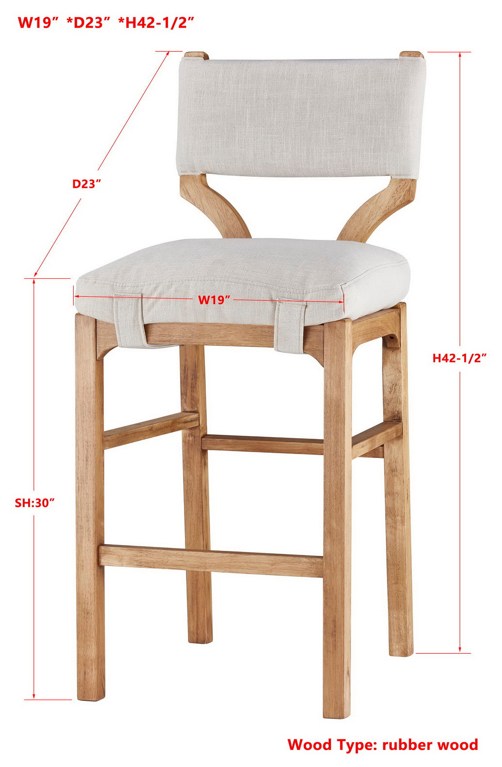 -Ella 30'' Stool