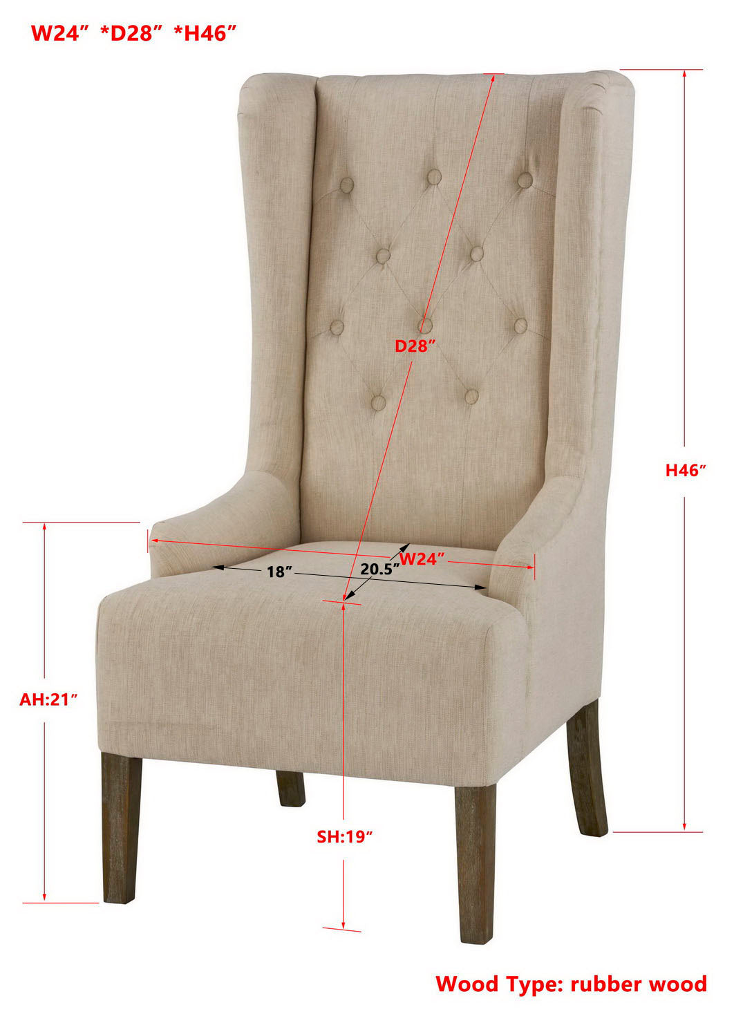 -Riley Wing Chair