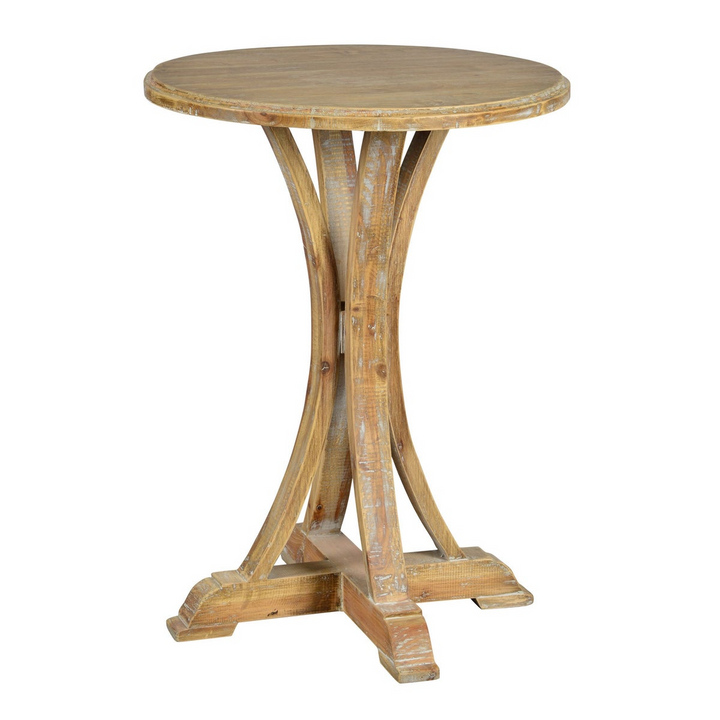 Zach Side Table (Medium Brown Wash)