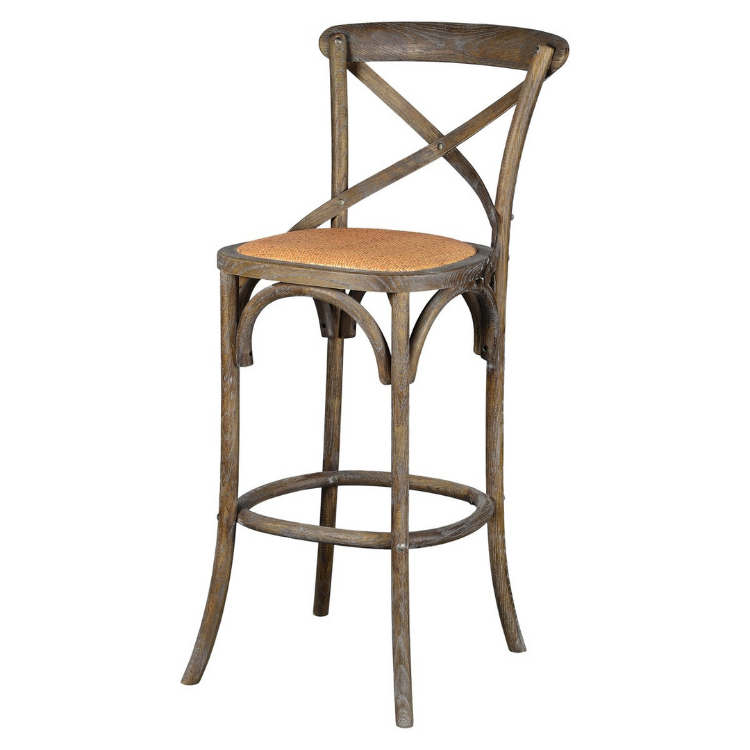 -Bennett X-Back Stool 30'' (Brown Wash)