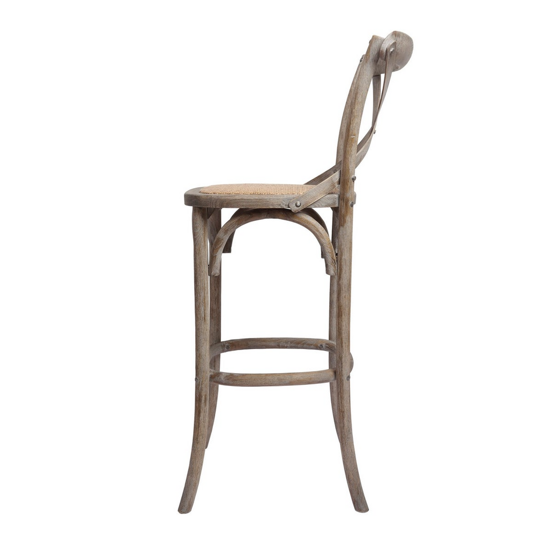 -Bennett X-Back Stool 30'' (Brown Wash)