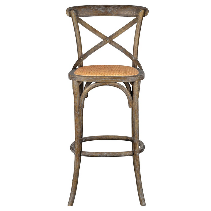 -Bennett X-Back Stool 30'' (Brown Wash)