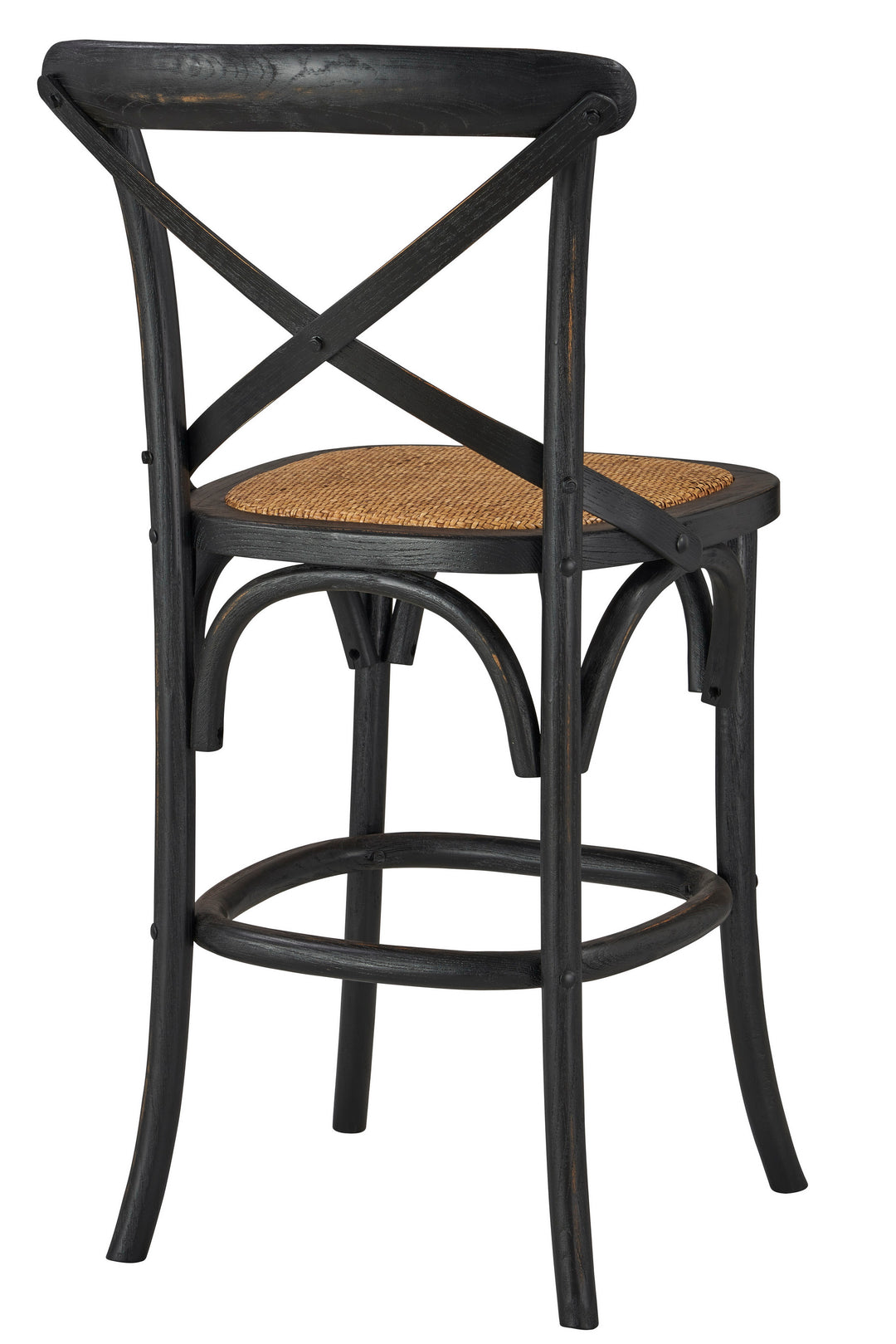 -Bennett X-Back Stool 24'' (Black)