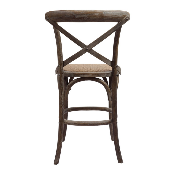 -Bennett X-Back Stool 24'' (Brown Wash)