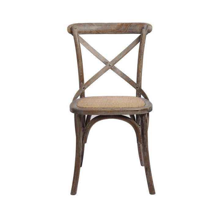 -Brody X-Back Side Chair (Brown Wash)