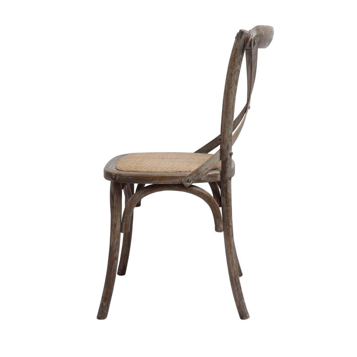 -Brody X-Back Side Chair (Brown Wash)