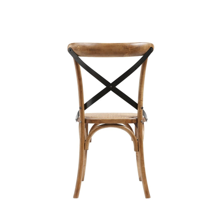 -Brody X-Back Side Chair (Medium Brown)