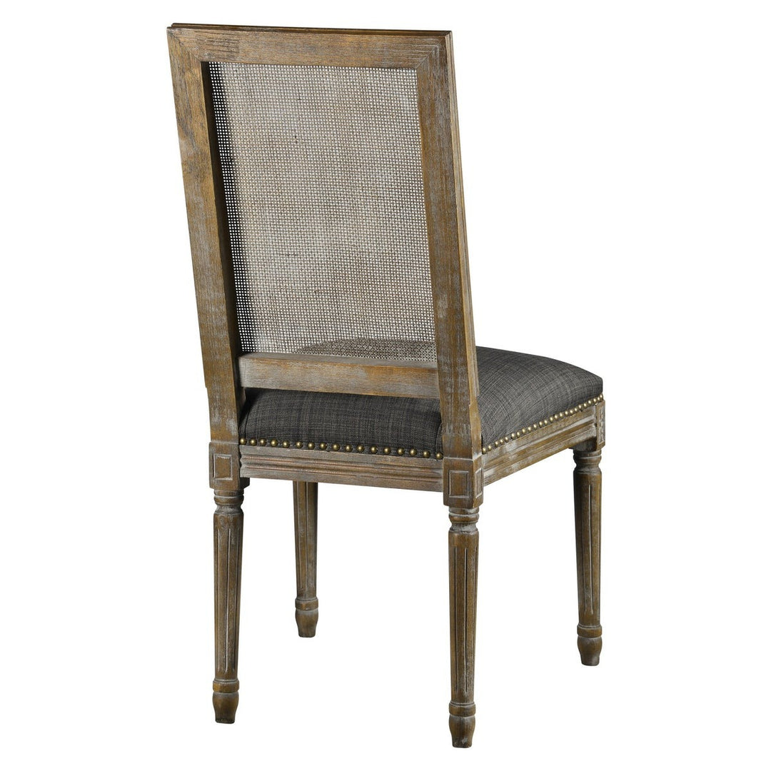 -Square Maxwell Side Chair W/ Cane(Urban Bark)