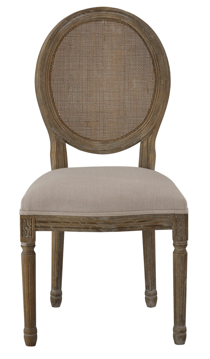 -Round Mesh Back Maxwell Side Chair (Gray)