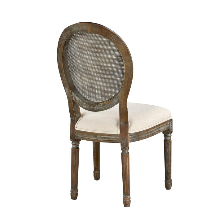 -Round Mesh Back Maxwell Side Chair (Putty)