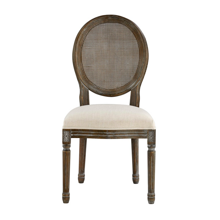 -Round Mesh Back Maxwell Side Chair (Putty)