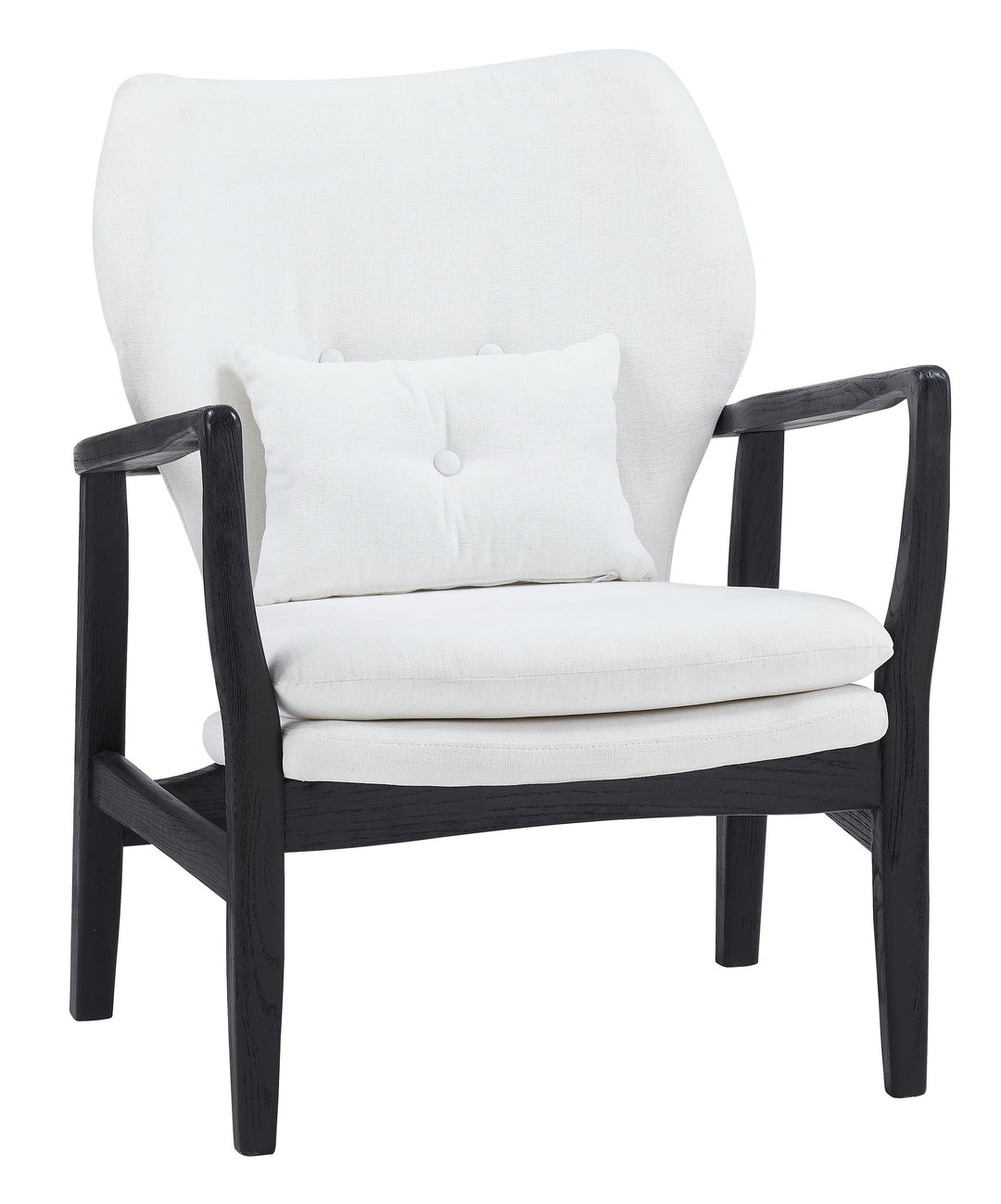 -GEORGIA CHAIR-BLACK (WASHABLE WHITE)