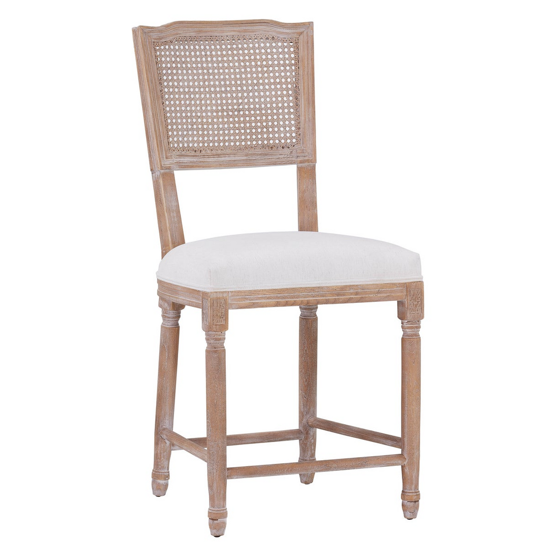 -CAMILLE COUNTER STOOL (WASHABLE WHITE)