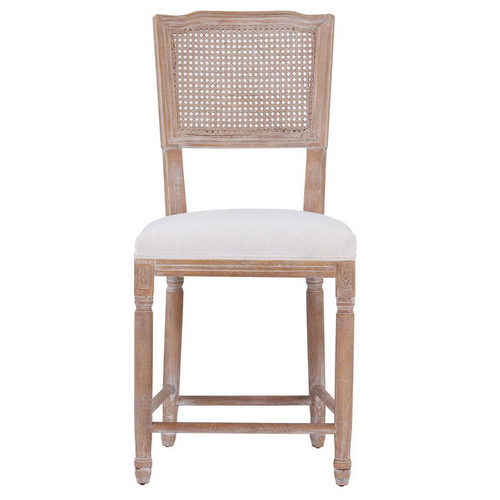 -CAMILLE COUNTER STOOL (WASHABLE WHITE)