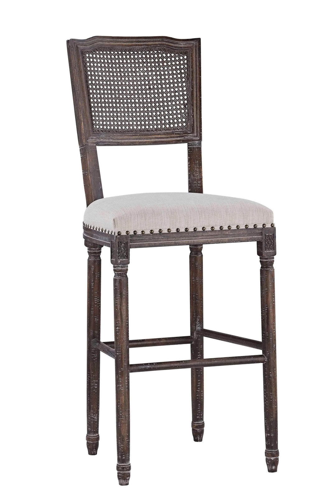 -CAMILLE BAR STOOL (FRENCH LINEN)