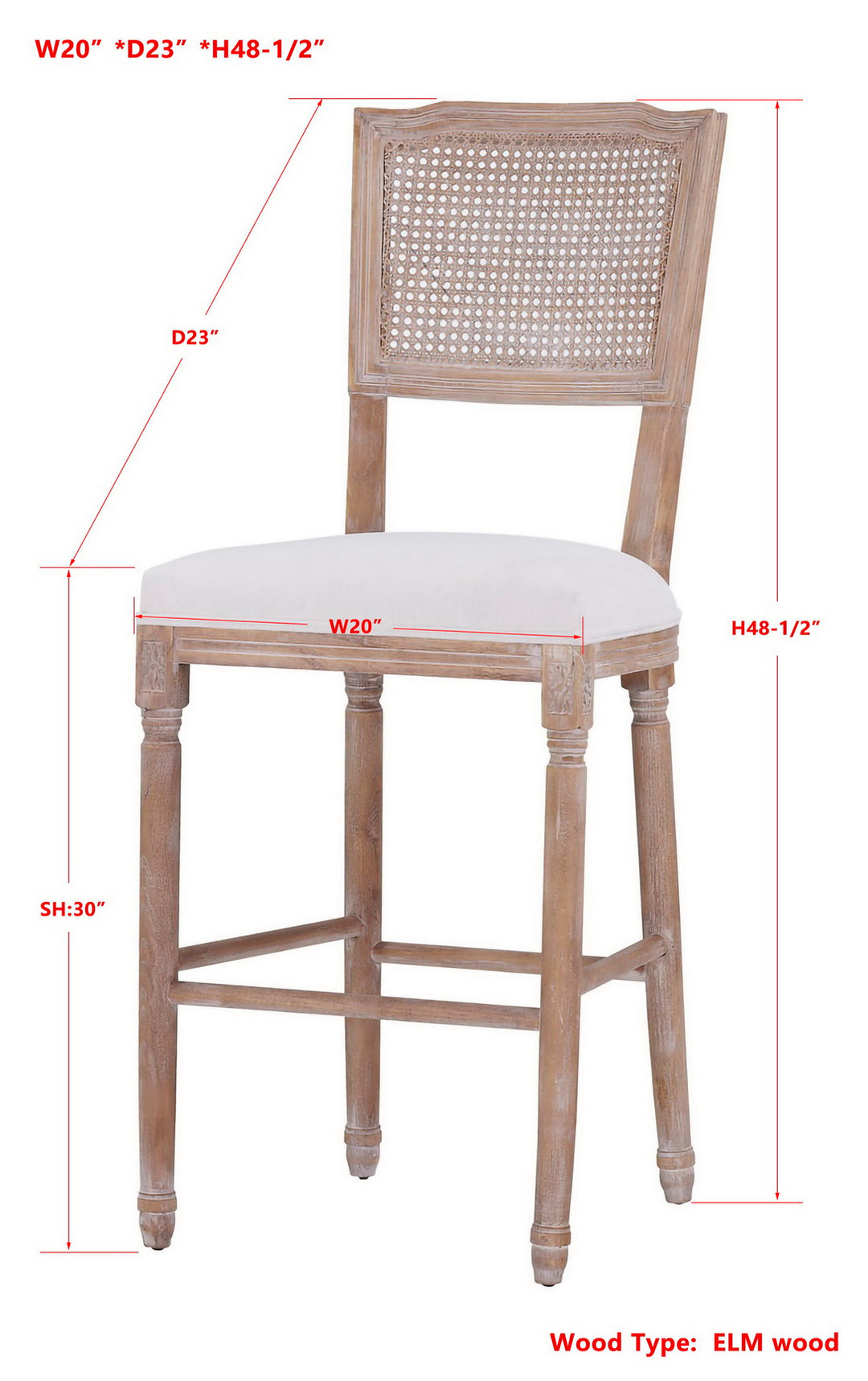 -Camille Bar Stool