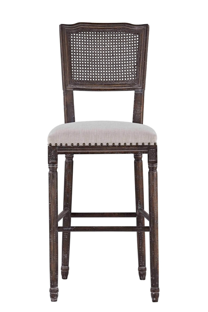 -CAMILLE BAR STOOL (FRENCH LINEN)