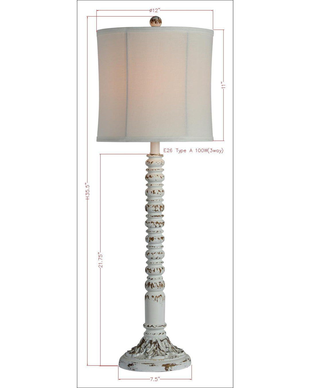 Edith Buffet Lamp