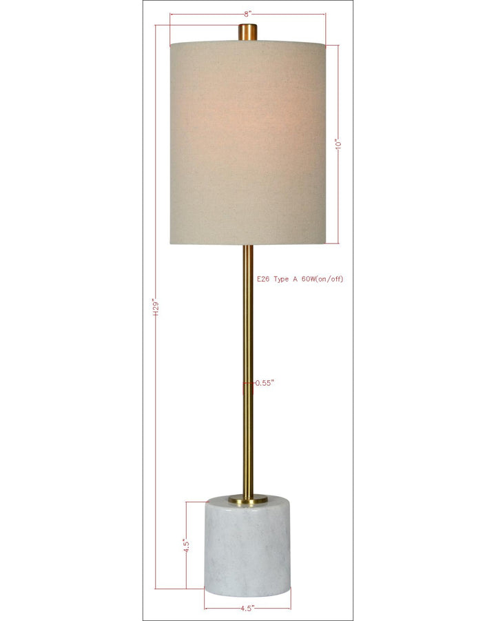 Zola Buffet Lamp