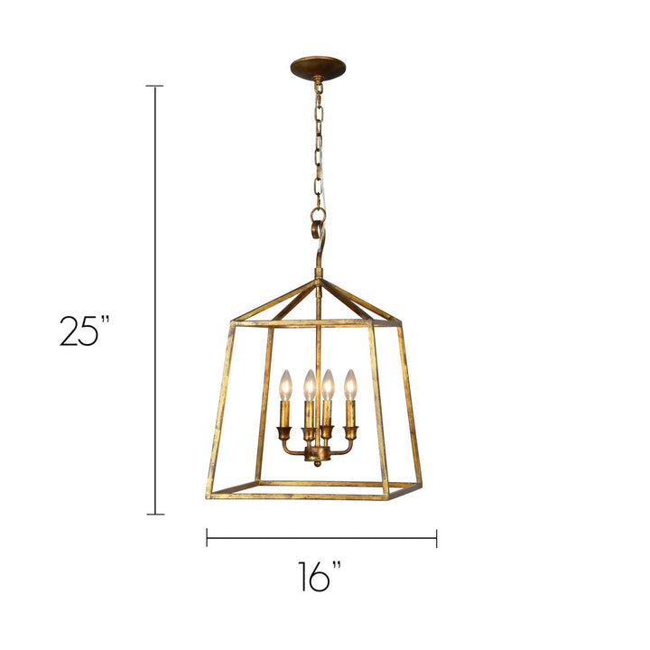 Darby-OG 4-Lt Pendant