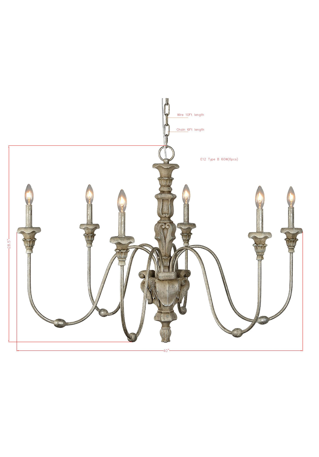 *Saddlebrook Chandelier