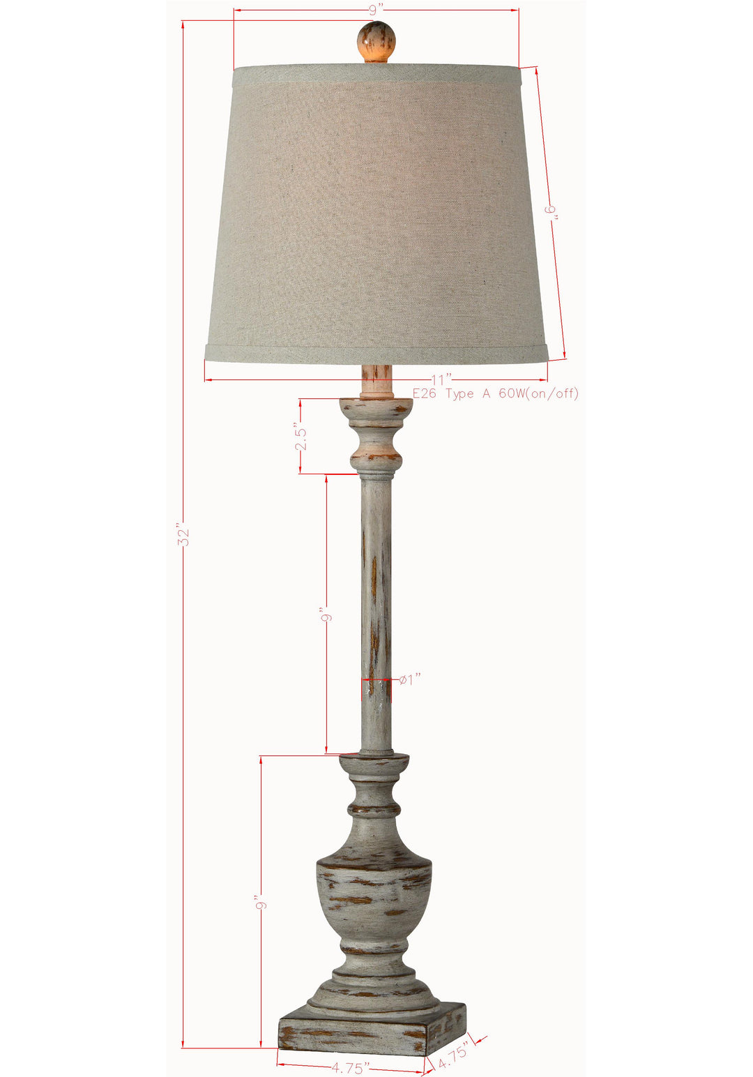 Jodie Buffet Lamp